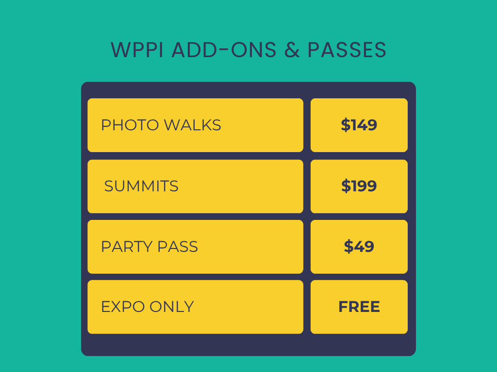WPPI 2026 Pricing and passes